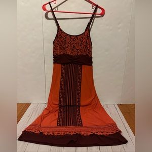 Athleta tribal print adjustable strap dress Small